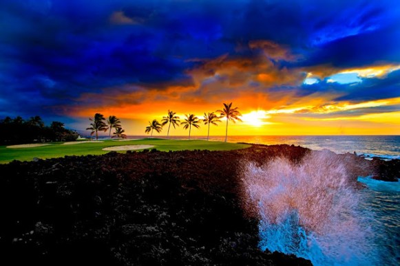 Beach Course at Waikoloa Beach Resort-Island of Hawaii