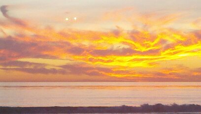 Sunset Over Pacific Ocean